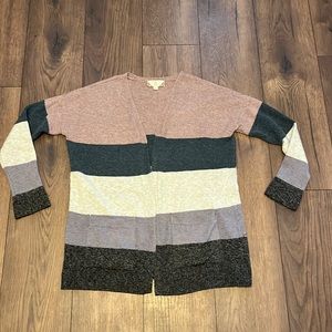 Pink rose cardigan size large